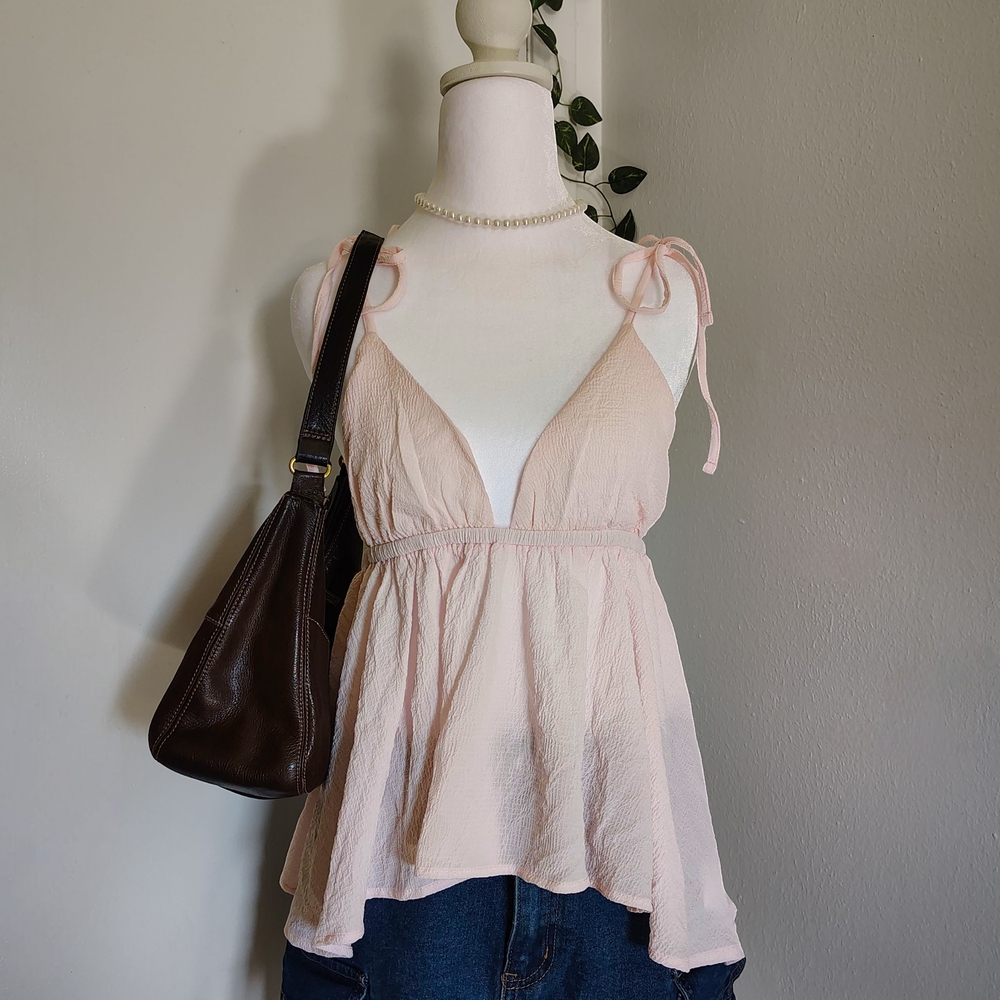 Princess Polly | Light Pink Babydoll Blouse